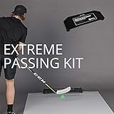 Better Hockey Extreme Passing Kit Pro - Great Training Aid for Shooting, Stickhandling and One Timers - Large Shooting Pad with Puck Rebounder - Simulates The Feel of Real Ice