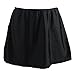 COCOSHIP Black Women's Plus Size Solid Elegant A-line Skirted Bikini Bottom Skirt Swimdress 20(FBA)