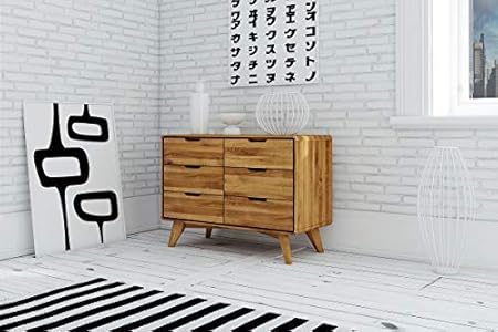 MASSIVMOEBEL24.DE MALMÖ Kommode Nr 9 Wildeiche Geölt