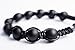 Shamballa Black Onyx Bracelet - Handmade Stone Bead Jewelry - Adjustable - For Men and Women
