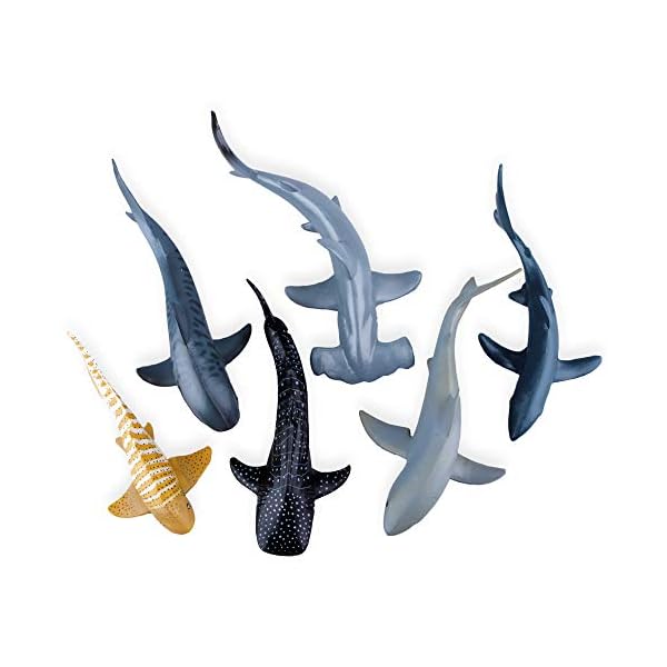 shark figurines plastic