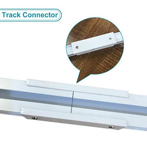 ChadMade Room Divider Ceiling Track Set with Hooks, X-Large Size for Space 12ft - 18ft Wide, Easily Cut to Size