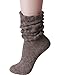 HASLRA Women's Boot Cuffs Cover Slouch Knit Socks 4 Pairs (Mix1)