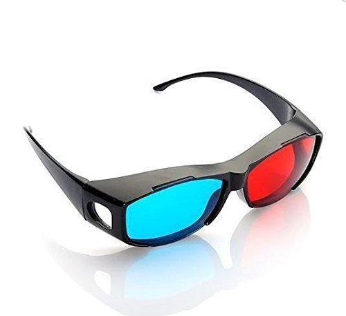 NiceWave 3D Glasses Direct-3D Glasses – Nvidia 3D Vision Ultimate Anaglyph 3D Glasses – Made to Fit Over Prescription Glasses