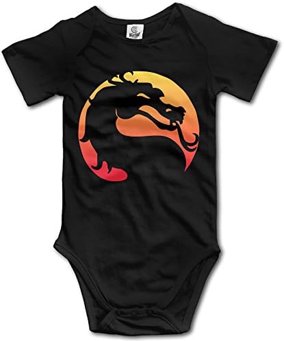Chalk Logo Mortal Kombat Video Game Toddler Baby Onesie Bodysuit Short Sleeve