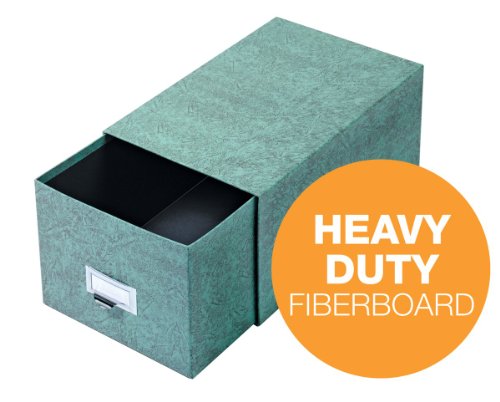 Globe-Weis Index Card Storage Drawer Case, 6 x 9 Inches, Green (69C GRE)