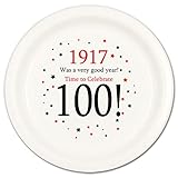 1917 - 100TH BIRTHDAY DESSERT PLATE (8 CT.)