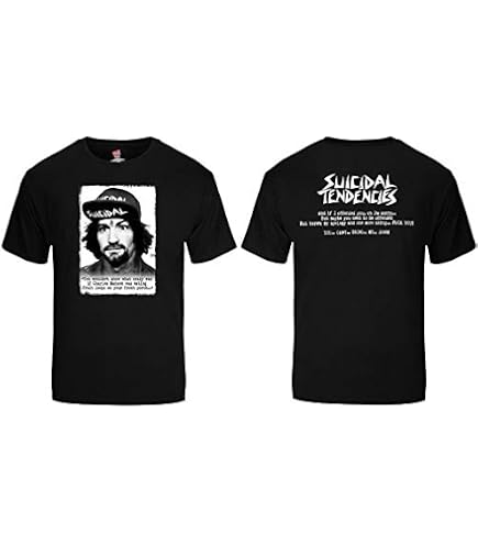 Suicidal Tendencies Official FlipSkull T-Shirt + Sticker Black