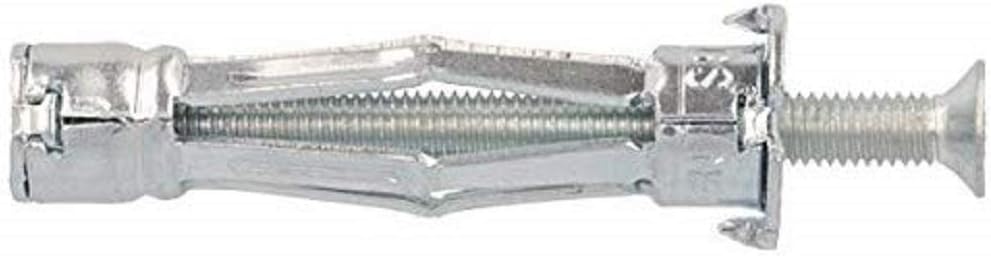 Molly m11006-xj Expansion Metal Cavity Wall Dowels with Screws M4, Grey, Set of 10 Pieces