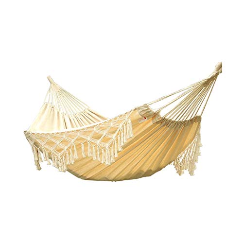 zxb-shop Schaukel Hängematten Outdoor Double Hammock Adult Kinderheim Schaukel Baumwolle und Leinen Hautfreundliche…