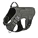 ICEFANG Tactical Dog Harness,X-Large Size, 2X Metal Buckle,Working Dog MOLLE Vest with Handle,No Pulling Front Leash Clip,Hook and Loop Panel