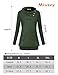 Miusey Womens Raglan Long Sleeve Cowl Neck Pullover Casual Tunic Sweatshirts with Pockets