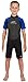 Hyperflex Access Child's and Junior's 2mm Backzip Shorty Wetsuit - Warm, Comfortable Kid's Springsuit with 4-Way Stretch Neoprene and SPF Protection - Adjustable Collar and Flat Lock Construction,(Bla