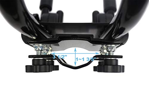 YUANSHI Upgraded Double Folding Kayak Rack J-Bar Car Roof Rack for Canoe Carrier Paddle Board Surfboard Mount on Car SUV Crossbar (2 Pairs)