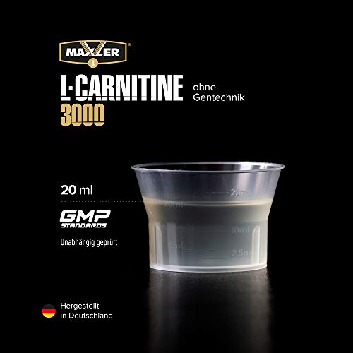 Maxler Veganes L-Carnitine 3000 Liquid - Hochdosiertes Diätetisches Getränk beliebt in Fettverbrennung-Diät, Definitionsphase - 3000mg von L-Carnitin pro Portion - Kirsche - 500ml – Bild 4