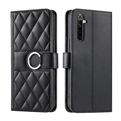 Lucyliy Compatible with Realme Narzo Case Flip PU