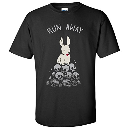 UGP Campus Apparel Run Away Basic Cotton T-Shirt - 2X-Large - Black