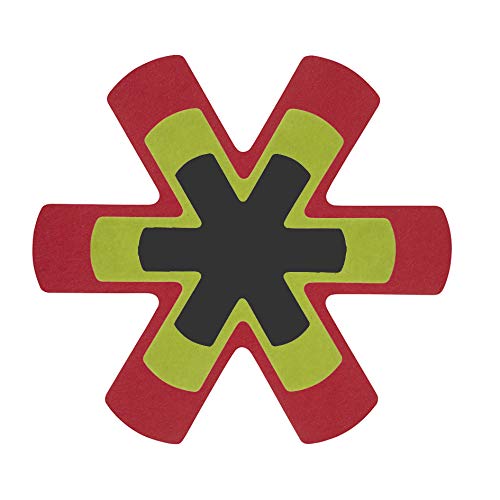 Dexam Pan Protectors Set of 3, Red Green Grey