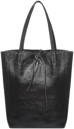 Amazon.com: Prada Women's Black Vitello Phenix Leather Shopping
