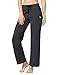 BALEAF Women's Activewear Drawcord Yoga Lounge Pants with Pockets Charcoal Size XL