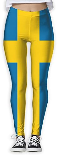 NUNOFOG Flag Of Sweden Women's Yoga Pants Workout Capris Lightweight Yoga Leggings