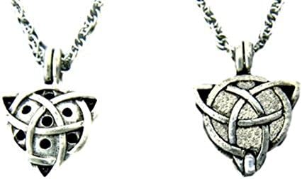 Trinity Knot Perfume Diffuser Necklace Z39 Pewter Irish Celtic