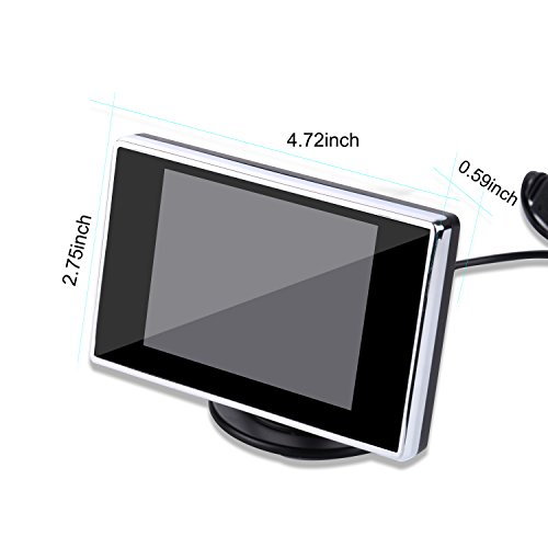 3.5” Inch Portable Color LCD TFT Car Rear View Backup Monitor Screen for Backup Camera, Car Reversing Camera,CCTV Camera And Car DVD player
