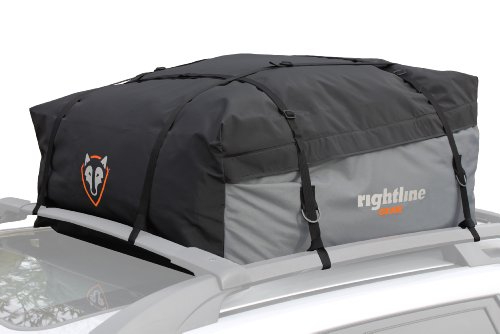 Rightline Gear 100S10 Sport 1 Car Top Carrier, 12 cu ft, Waterproof, Attaches With or Without Roof Rack