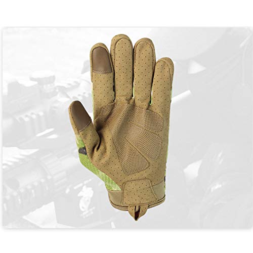 Military Ba Sure Grip Palms Archery Hunting-Dark Camo L