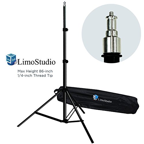 LimoStudio 7 ft. 86 inch Thick & Sturdy, Length Adjustable, Photography Light Stand Tripod with Carrying Bag, Photo Studio Supporting Kit, AGG1896