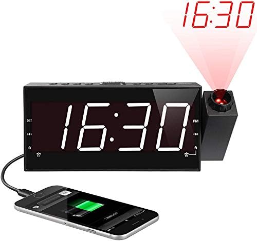 Digital Radio Despertador con Proyector, FM Radio Reloj ...