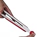 Valiry Silicone Heavy Duty Stainless Steel Tong Set - BBQ Salad Bread Serving Tongs Kitchen Cooking Tool