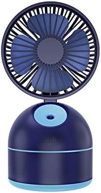 2000mAh Handheld Misting Fan, Portable Mini Personal Cooling Fan with USB Rechargeable Battery Operated Water Spray Desk Small Fan for Home Table/Office Desk/Camping/Outdoors/Travel (Blue)