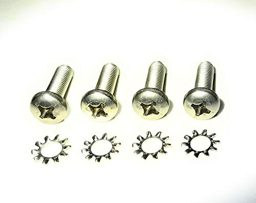Umbrella Corporation Stainless Steel Replacement Phillips AR Grip Screw with Washer - Set of 4