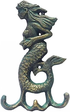 Iron Verdigris Mermaid Hook