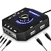 External Sound Card, PHOINIKAS USB Audio Adapter with 3.5mm Headphone and Microphone Jack, Volume Control, Stereo Sound Card Plug Play, for Windows, Mac, Linux, PC, Laptops, Desktops (6-in-1, Black) primary