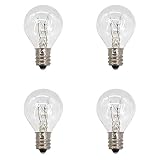 4 Pack Wax Warmer Bulbs,20 Watt Bulbs for Middle Size Scentsy Warmers,G30 Globe E12 Incandescent Candelabra Base Clear Light Bulbs for Candle Wax Warmer,Long Last Lifespan ...