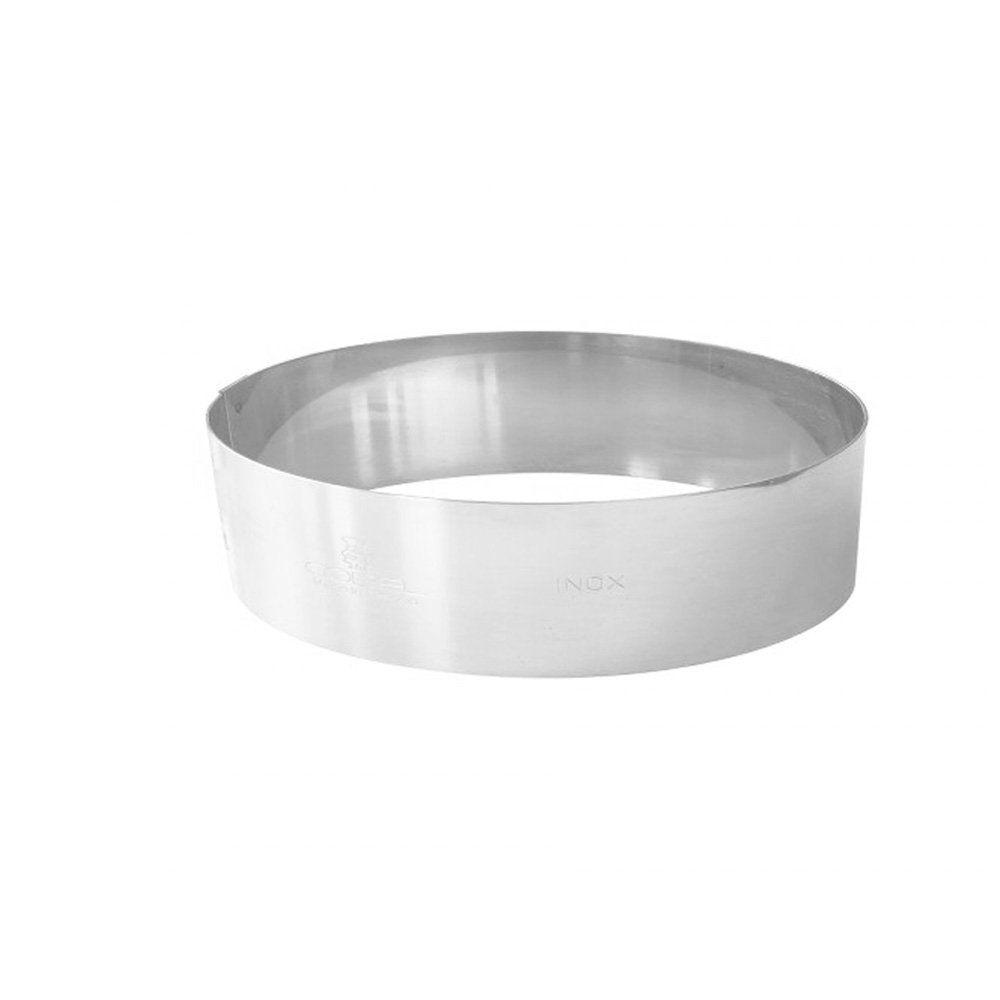 Paderno World Cuisine 6 1/4 Inch by 1 3/4 Inch Mousse Pastry Ring