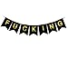 Threemart Happy FING Birthday Decorations Banner,Funny 21st 30th 40th 50th Black Birthday Premium Quality Party Supplies