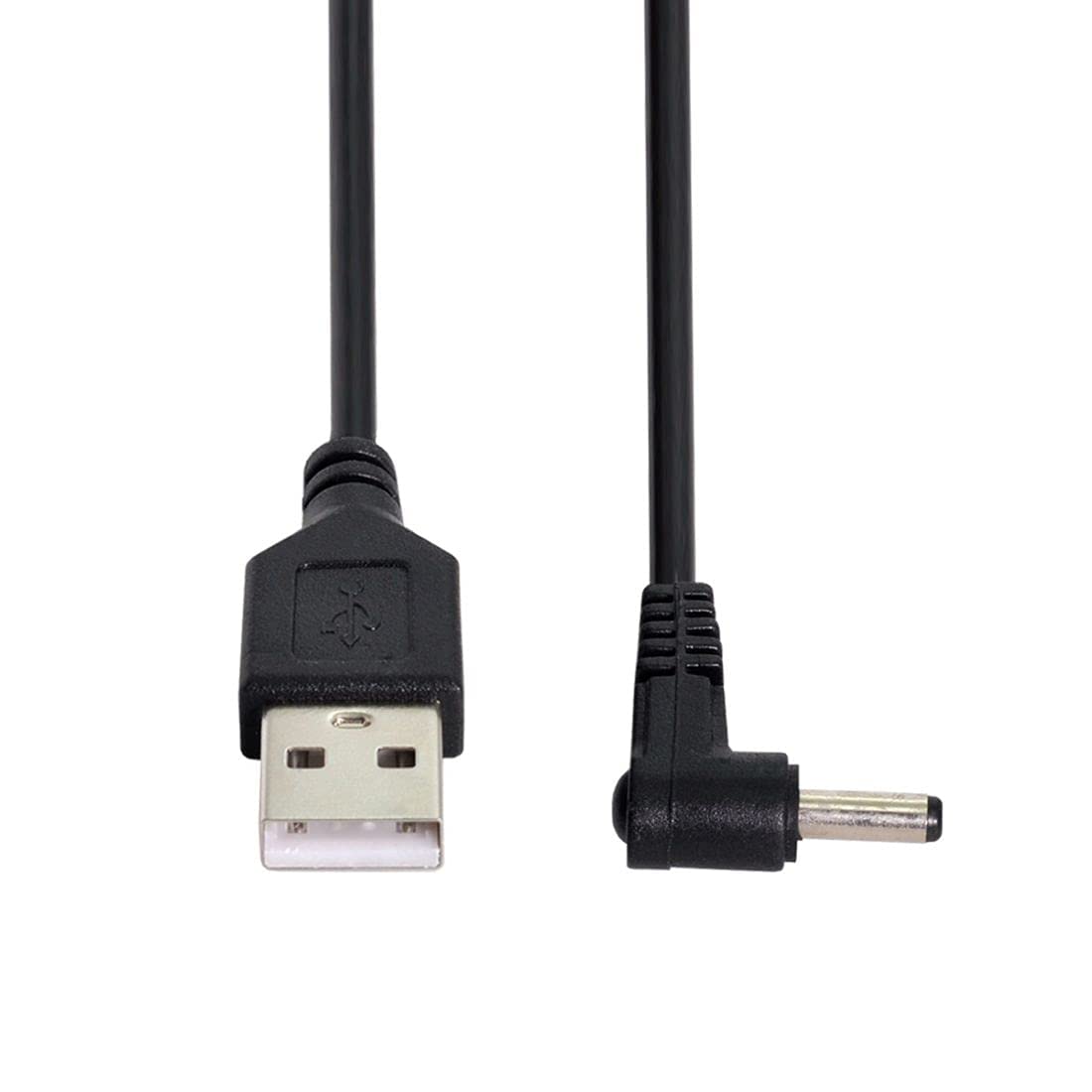 Photo 1 of chenyang CY USB 2.0 Male to 3.5mm 1.35mm DC Power Plug Barrel 5v Right Angled 90 Degree Cable 100cm