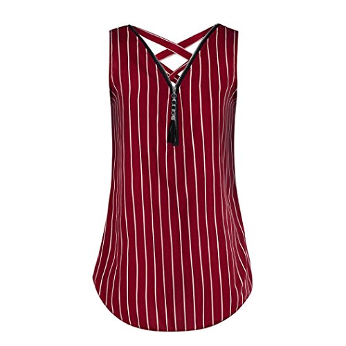 UONQD Woman blouses for women blouse chiffon polka dot peasant sleeveless lace white floral sexy red ruffle girls saree elegant short sleeve peplum silk dirndl (XXXX-Large,Wine Red )