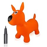 Bouncy Horse Hopper for Toddlers-Hopping/Hoppity/Bouncing/Bounce Horse, Jumping Horse, Inflatable Ride-On Animal Toy for Kids/Children/Boys/Girls (Pump Included)