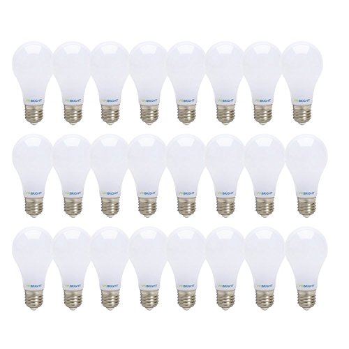 New ViriBright, New Technology! 40 Watt Equivalent, Dimmable, A19, LED Light Bulb (24 pack), E26 Edison Base, Daylight, 90+ CRI, Maximum Energy Saving, Super Value Pack