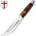 Fixed Blade Knife - Clip-Point Fishing Bushcraft Hunting Knives with Sheath - Best 420 Stainless Steel Classic Fix Blade Hunting Knife with Wood Handle & Glass Breaker - Best Gift for MenFB 623