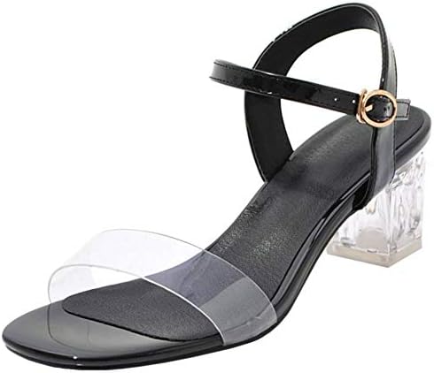 FANIMILA Women Fashion Block Heels Summer Shoes Ankle Strap Sandals