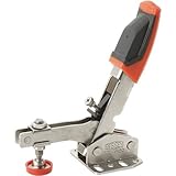 Bessey STC-VH50 Vertical Auto-Adjust Toggle Face Mount Nickel Plated Clamp Vertical Flange, Silver