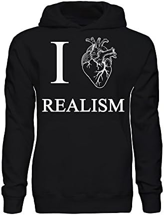 I Love Realism Real Heart Sketch Men's Hoodie