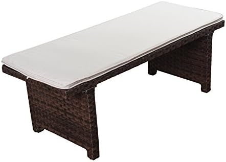 Atlantic Patio Atlantic Marseille Patio 2-Seater Bench, Brown, Brown
