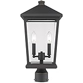 Z-Lite 568PHBR-ORB 2 Light Outdoor Post Mount Fixture, Oil Rubbed Bronze