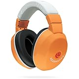Lucid Audio HearMuffs Kids Hearing Protection Orange/White (Over-the-ear Sound Protection Ear Muffs Ages 5+)